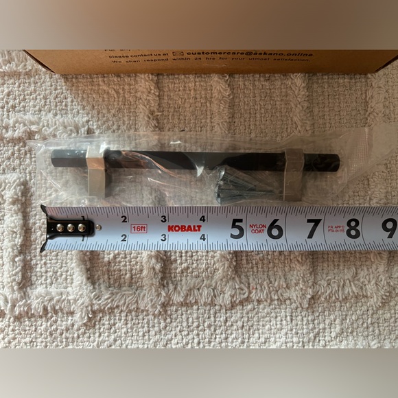 ASKANO Black Hexagon Bar & Nickel Foot Kitchen Cabinet Handle- 10 ct - Picture 6 of 7